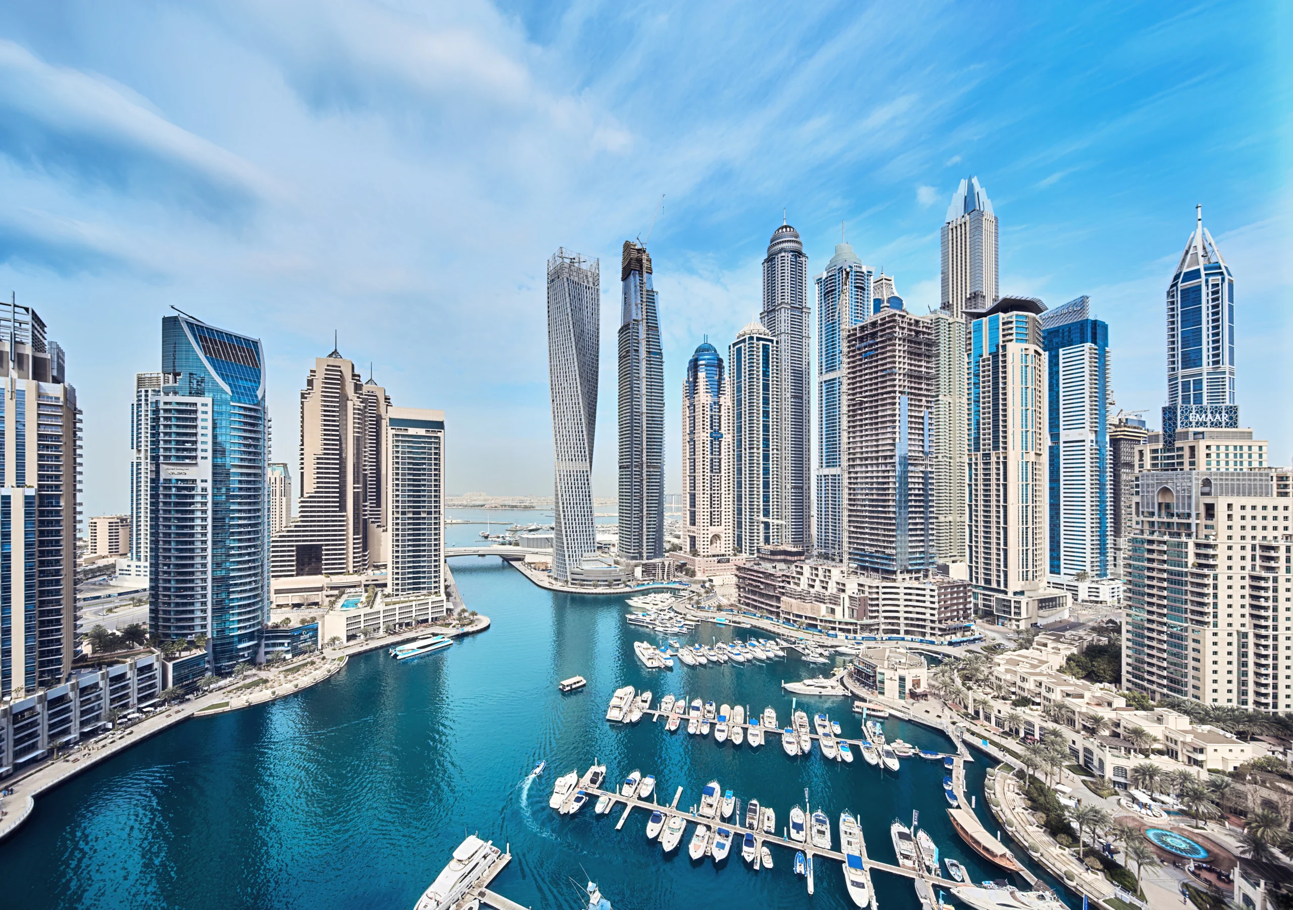 Yachts in Dubai Marina